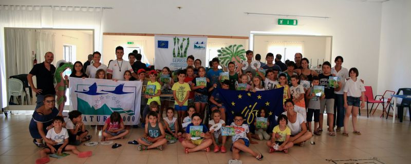 Meeting with the kids in the Centro Polisportivo Augusta (SR), Sicily