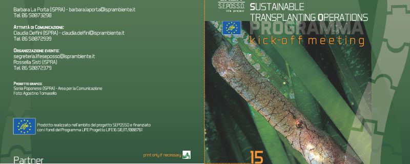 Kick-Off meeting LIFE project SEPOSSO “Supporting Environmental governance for the POSidonia oceanica Sustainable transplanting Operations”